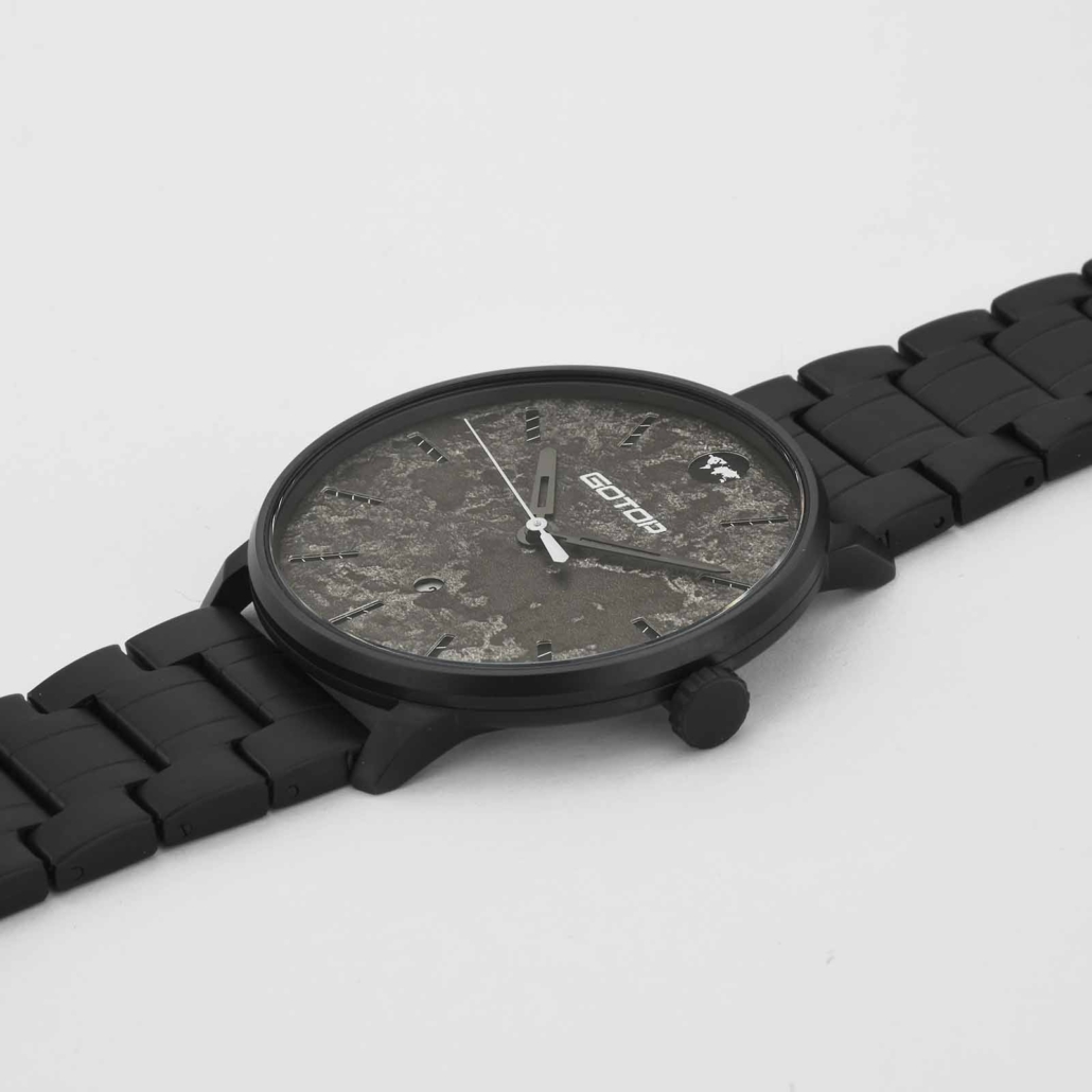 SS549-03 Black Stainless Steel Watch Mens