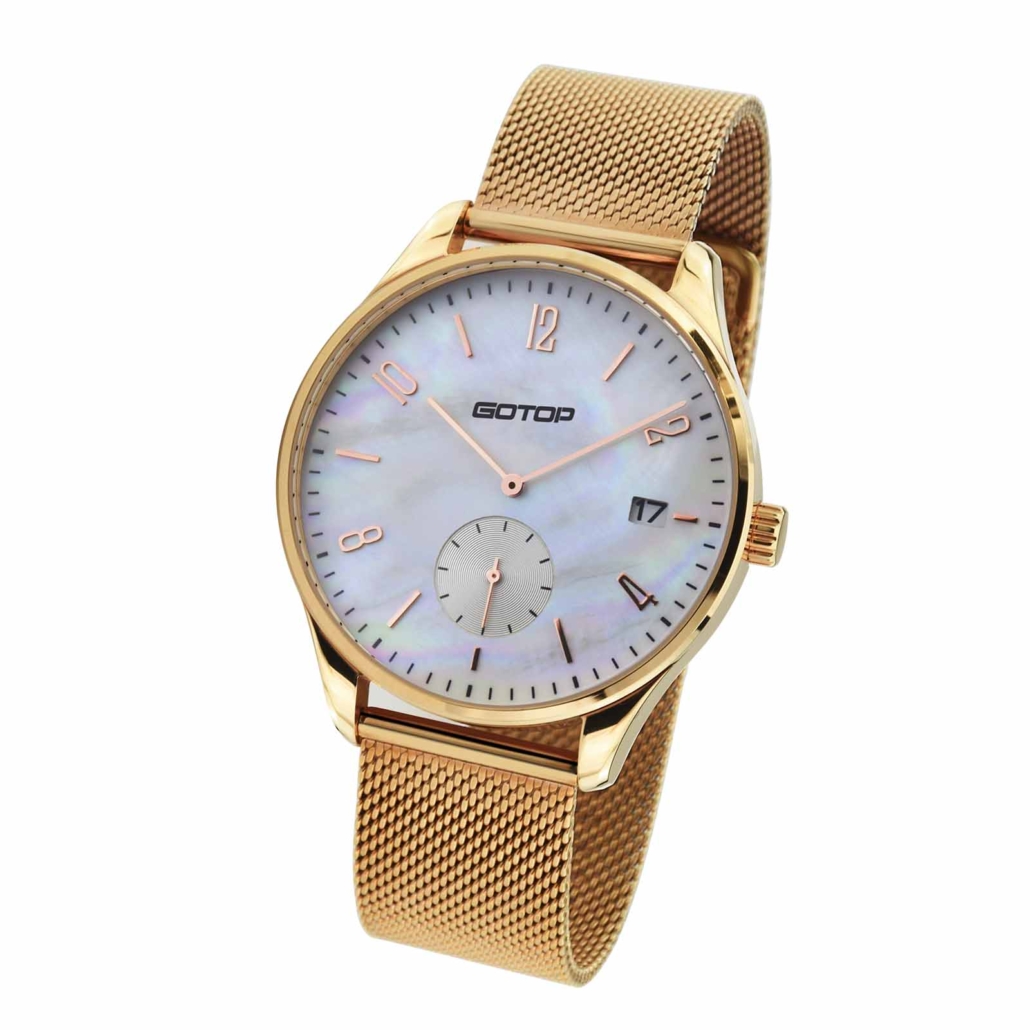 SS312-01 Mens Rose Gold Quartz Watch Mens Rose Gold Quartz Watch