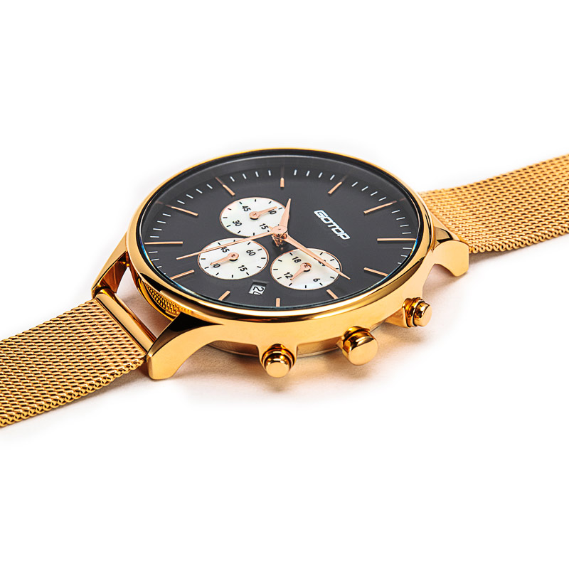 SS356-02 Women's Black Chronograph Watch