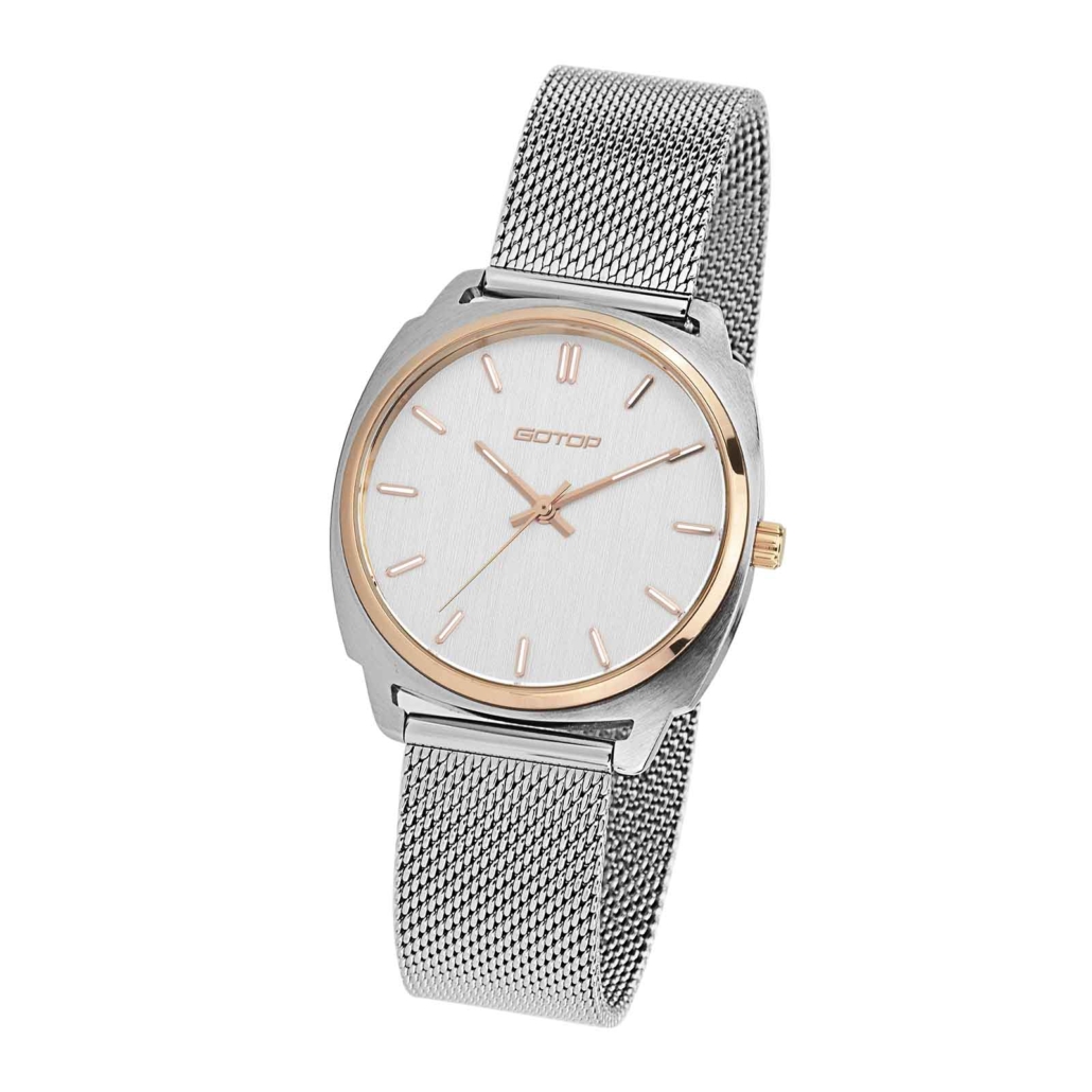 Women's Silver Mesh Band Watch