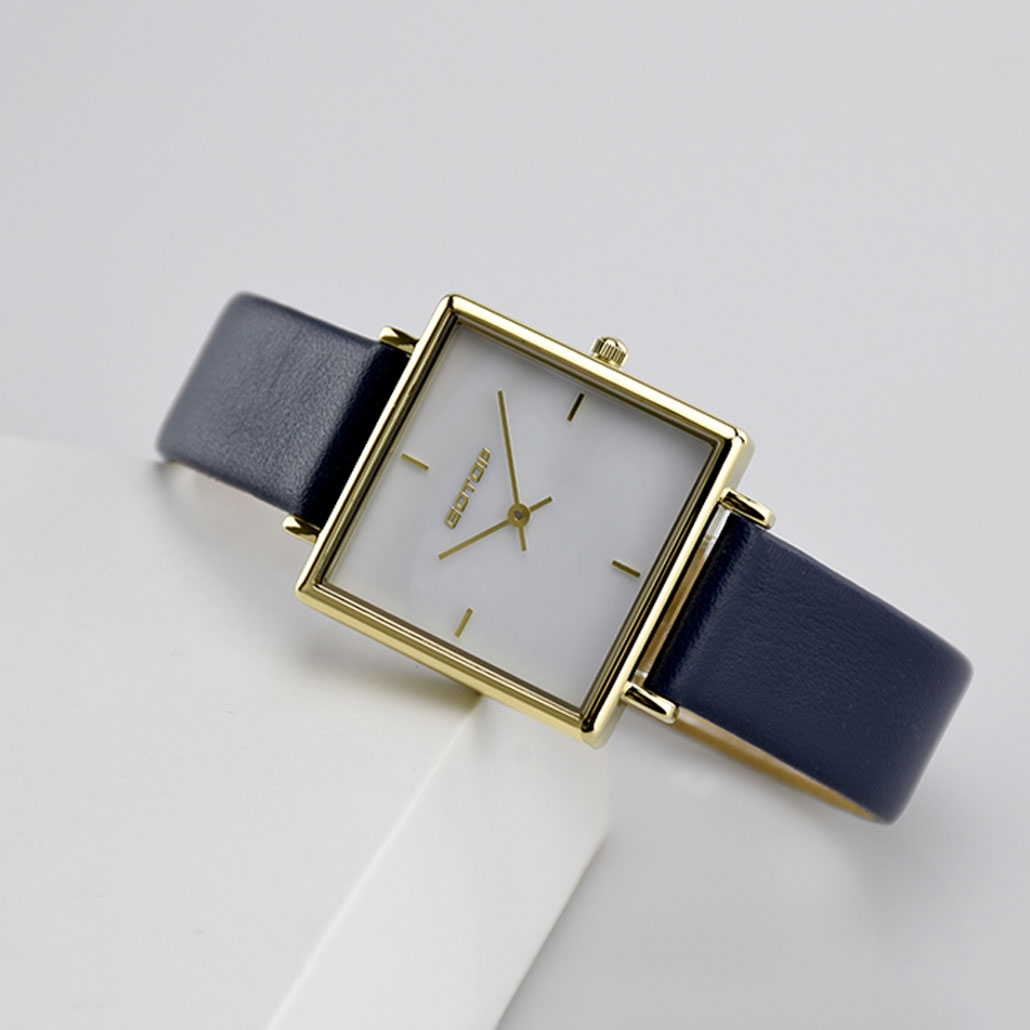 Women's Square Watch Leather Band