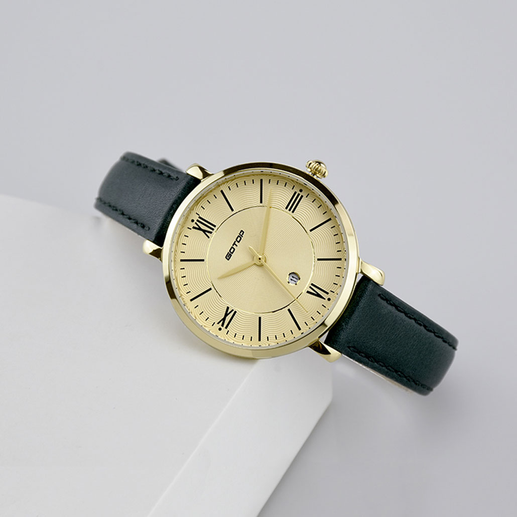 Ladies Wrist Watch With Leather Belt