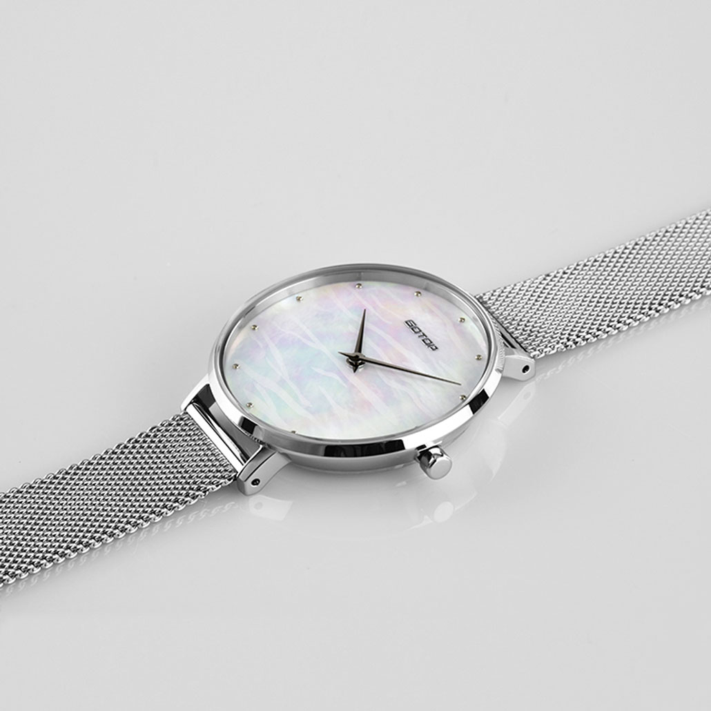 SS545-02 Gold Women's Watch With Mother Of Pearl Dial