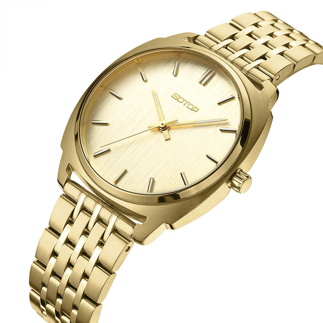 SS650 Expensive And Luxury Stainless Steel Gold Finished Women's Watch
