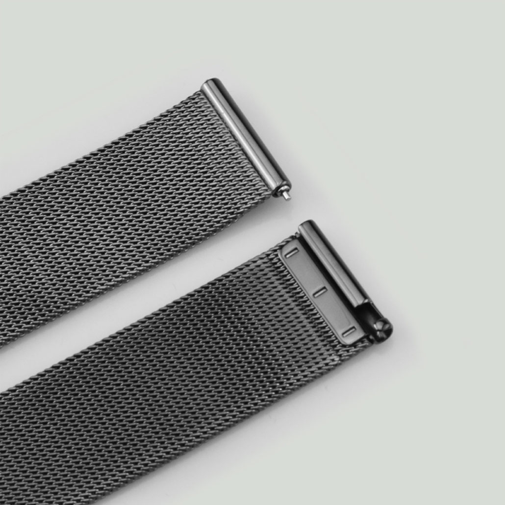 WS010 Black Stainless-steel Watch Bracelet