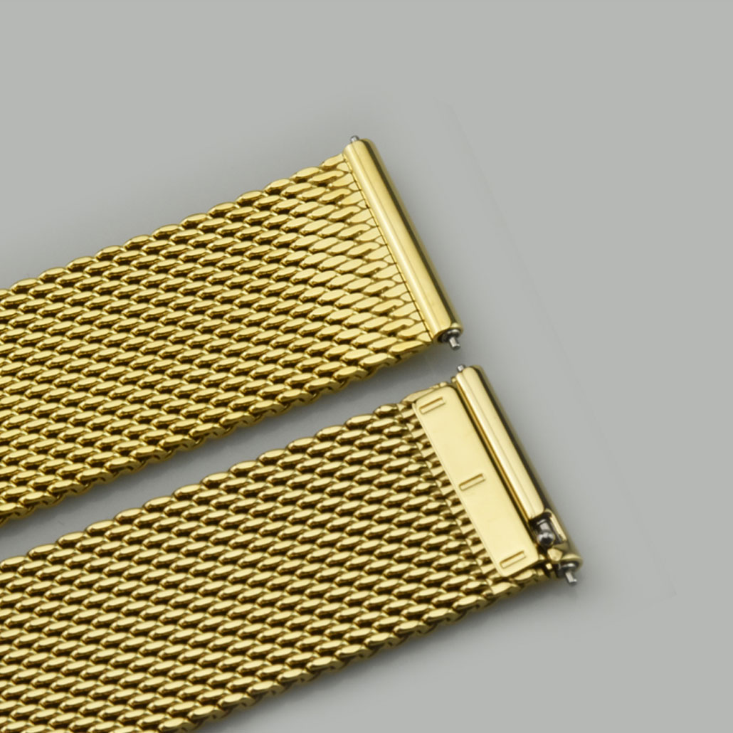 WS011 Gold Colored Stainless-steel Watch Band