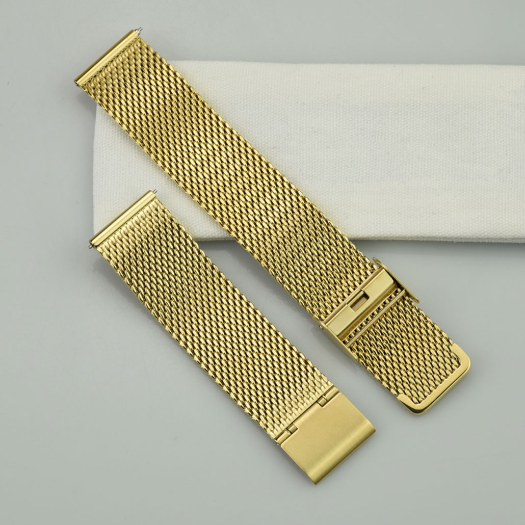WS011 Gold Colored Stainless-steel Watch Band