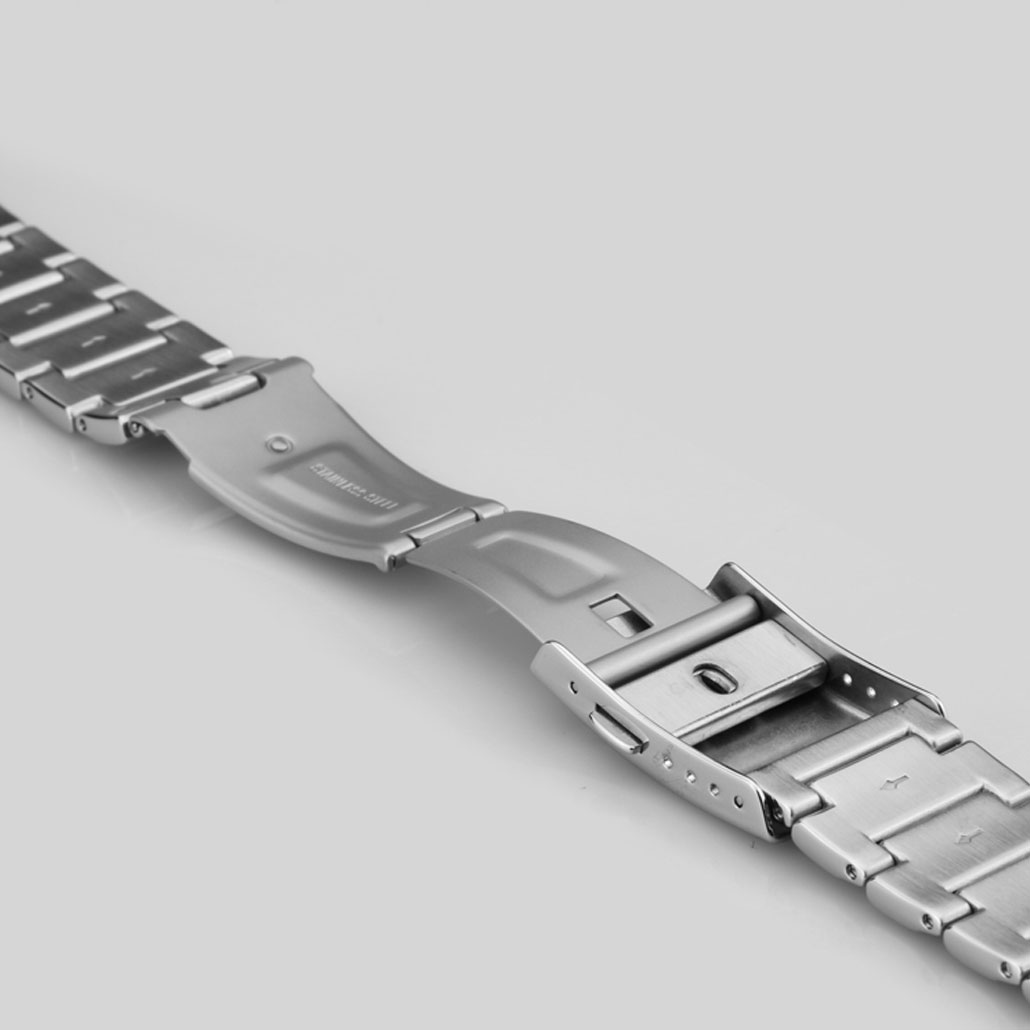 WS018 Fine Stainless-steel Watch Bracelet In Silver Finish