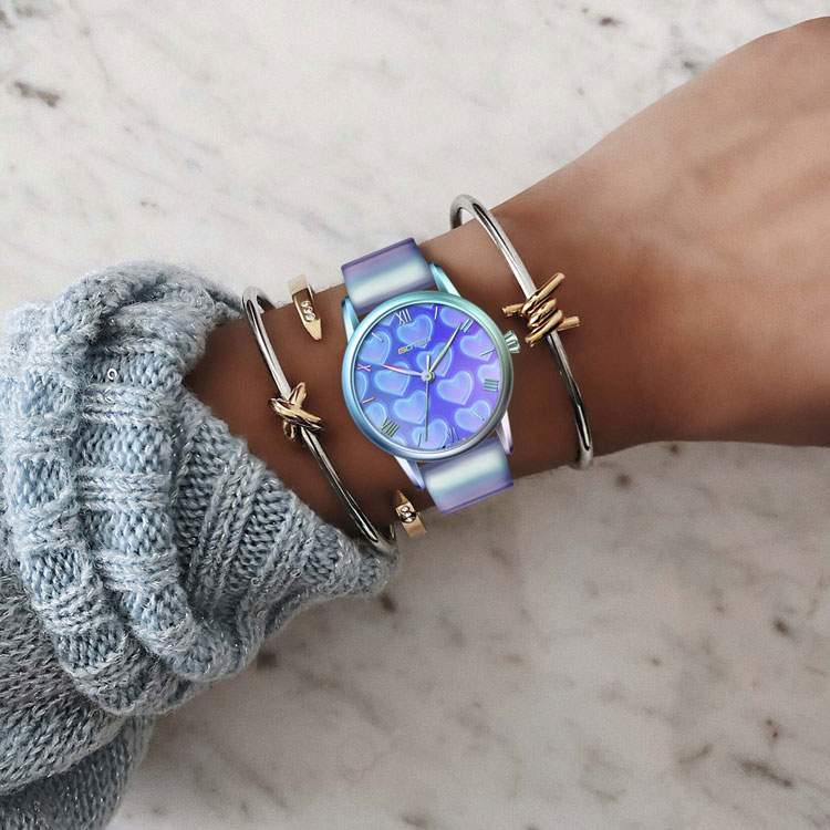 women watch with multicolor plating5