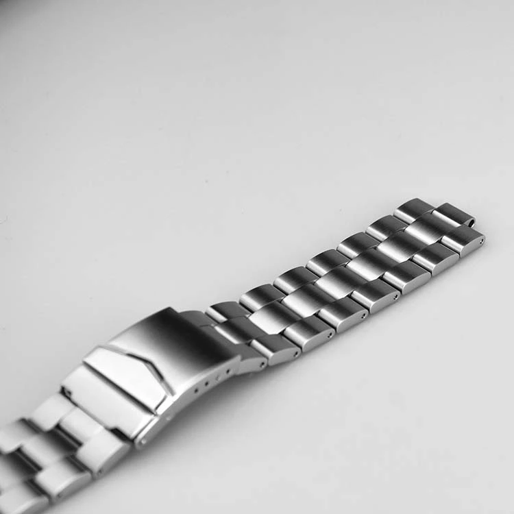22mm Silver Stainless Steel Watch Strap