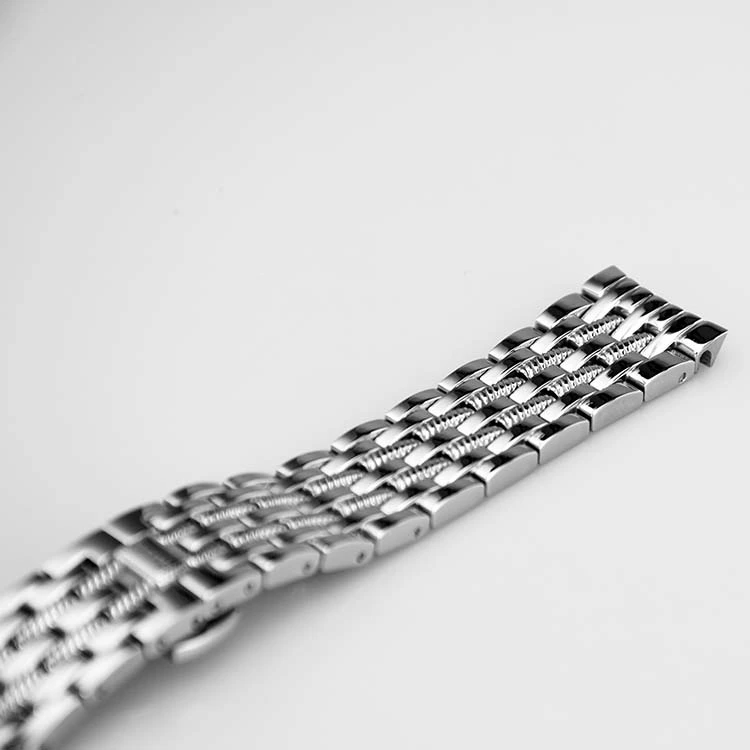 Double Press Butterfly Buckle Stainless Steel Watch Strap