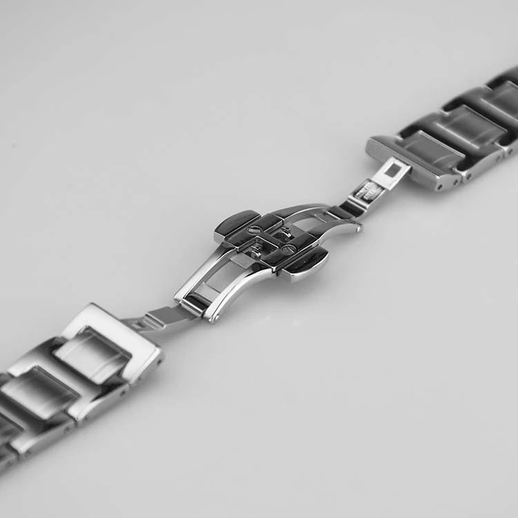 155mm Silver Stainless Steel Watch Strap