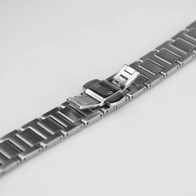 155mm Silver Stainless Steel Watch Strap