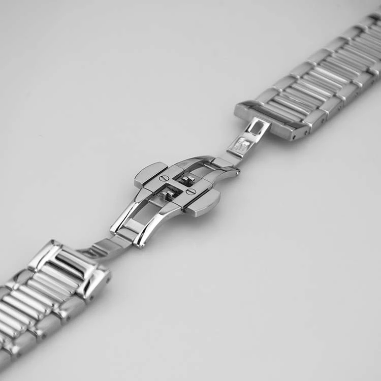 170mm Silver Stainless Steel Watch Strap