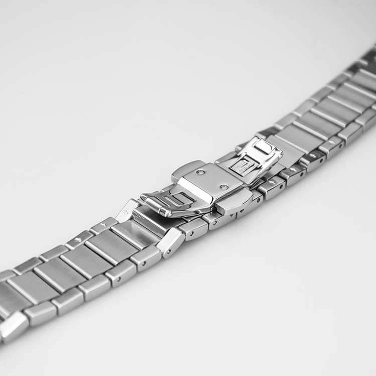 170mm Silver Stainless Steel Watch Strap