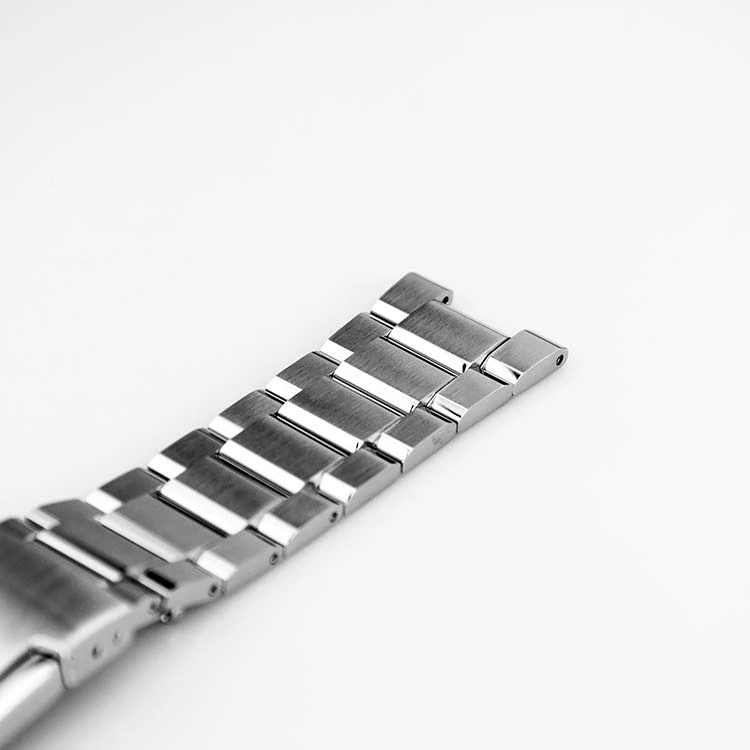 180mm Silver Stainless Steel Watch Strap