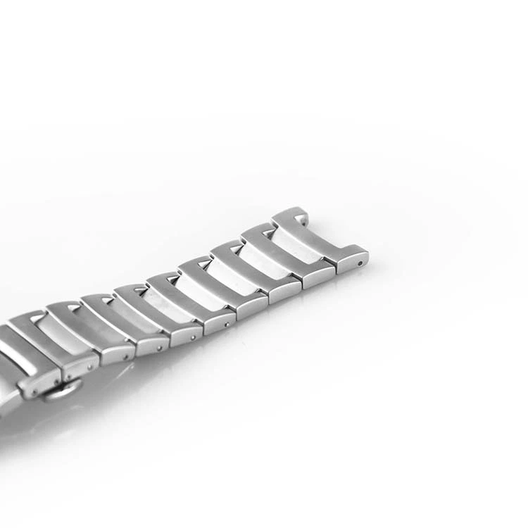 158mm Stainless Steel Watch Strap In Silver