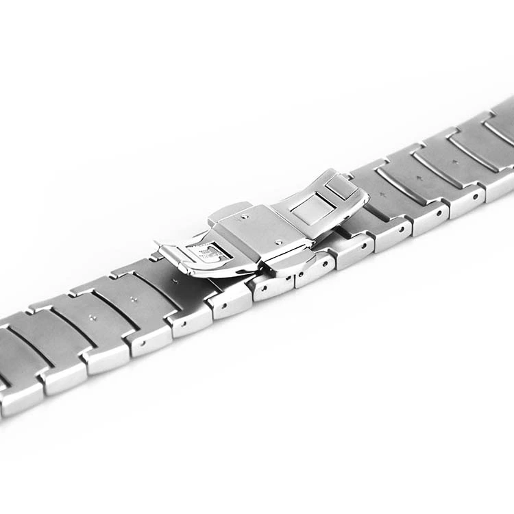 158mm Stainless Steel Watch Strap In Silver
