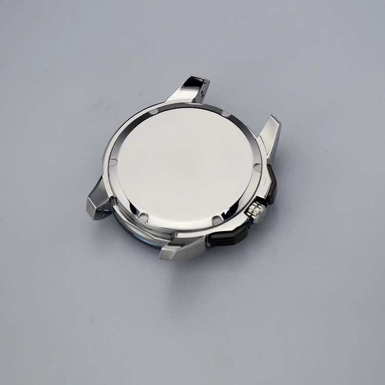 Stainless Steel Watch Case with Round Brushed Bezel