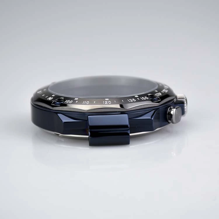 Stainless Steel Watch Case with Brushed Bezel