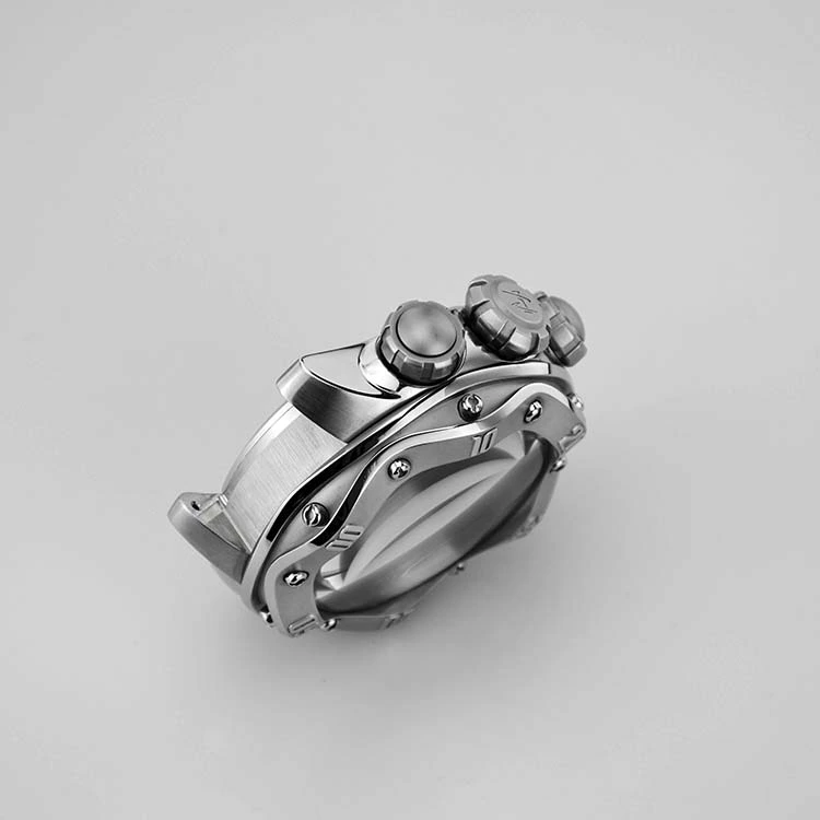 Stainless Steel Watch Case with Polished Markers And Edge