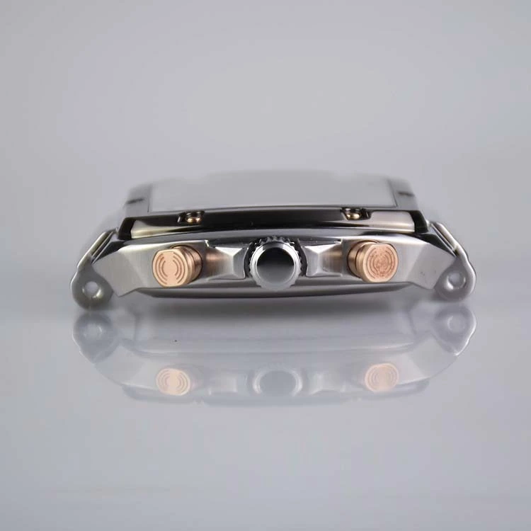 Stainless Steel Watch Case with Polished Sides