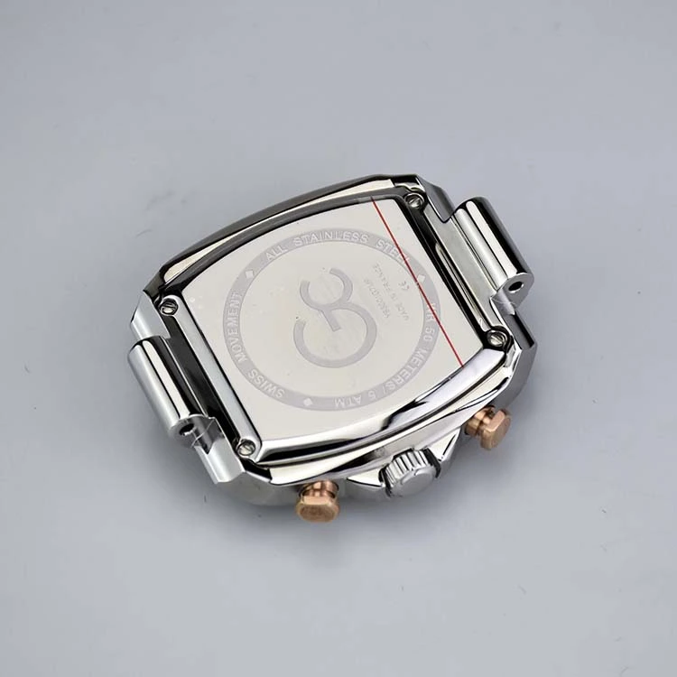 Stainless Steel Watch Case with Polished Sides