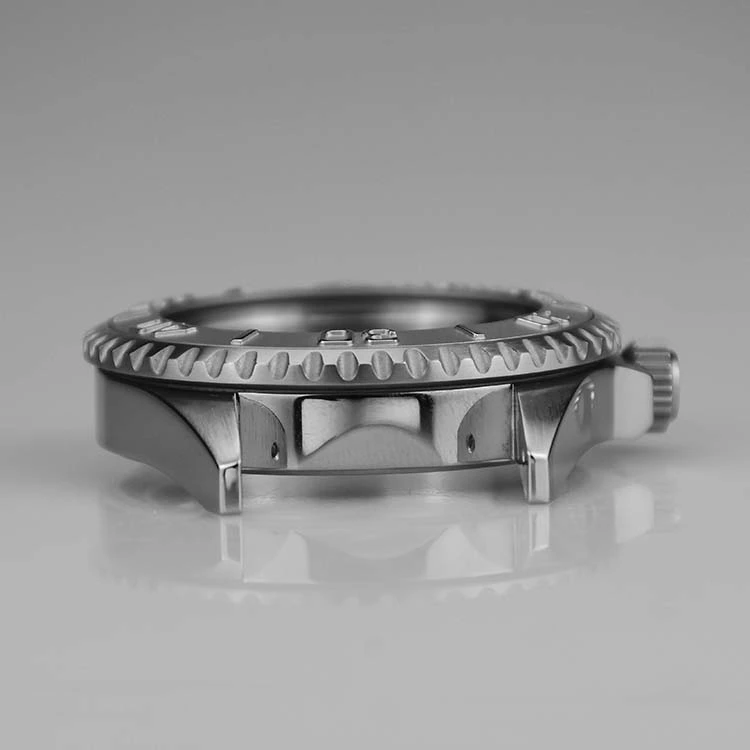 Stainless Steel Watch Case with Vertical Brushed Case