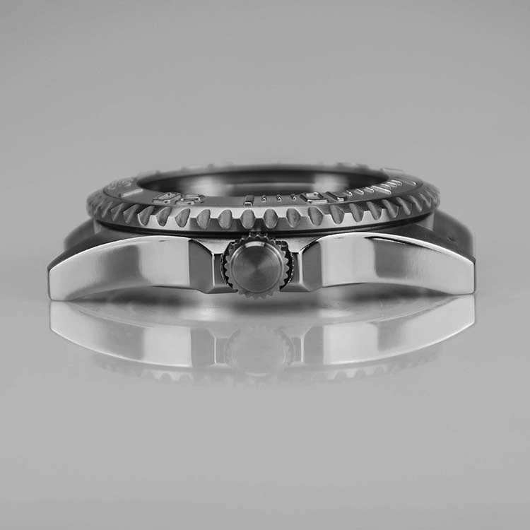 Stainless Steel Watch Case with Vertical Brushed Case