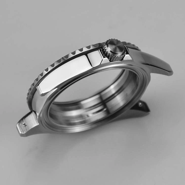 Stainless Steel Watch Case with Vertical Brushed Case