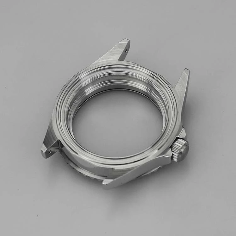 Stainless Steel Watch Case with Vertical Brushed Case