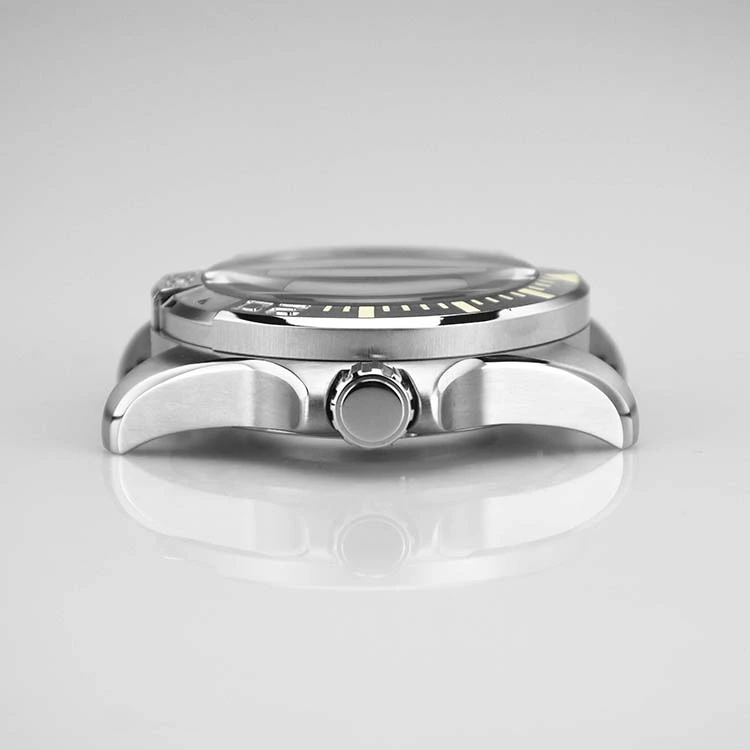 Watch Case With One Side Curved Sapphire Glass