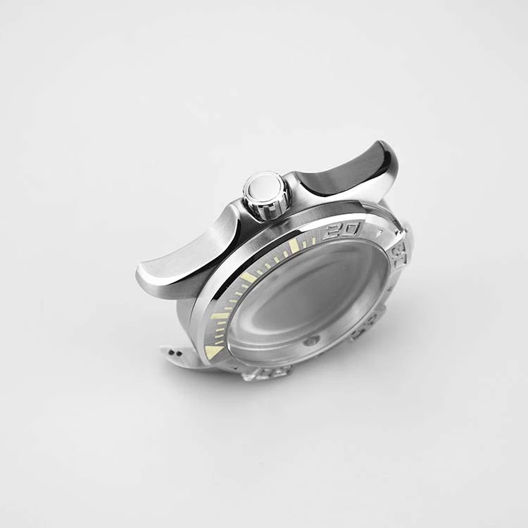Watch Case With One Side Curved Sapphire Glass