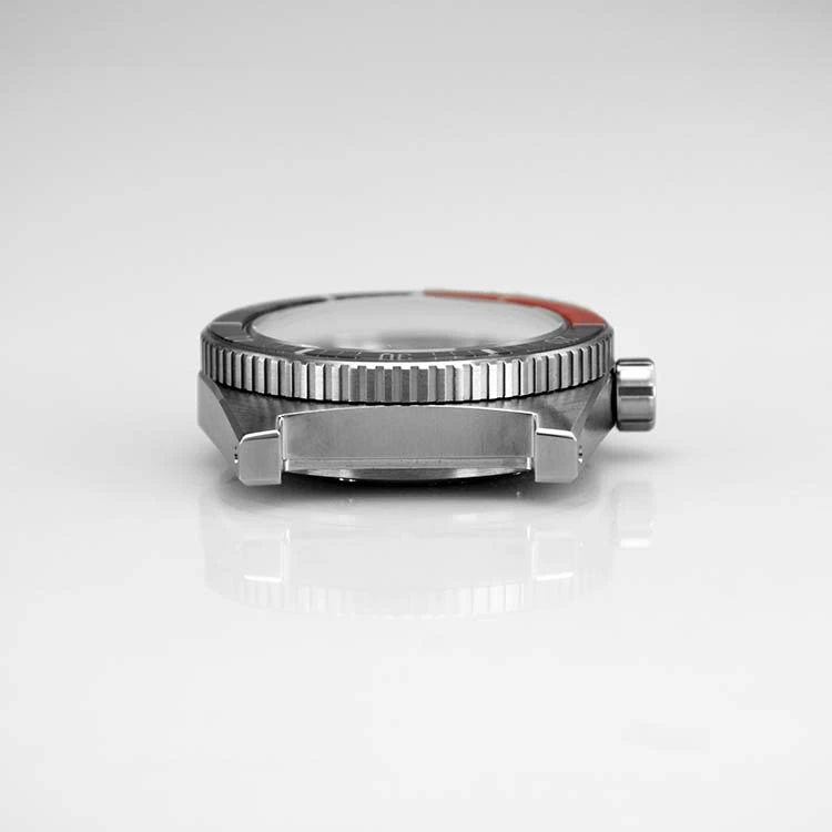 Stainless Steel Watch Case with Brushed & Sandblast Bezel