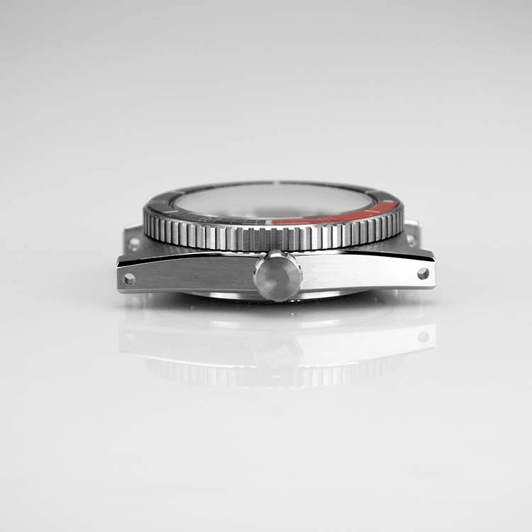 Stainless Steel Watch Case with Brushed & Sandblast Bezel