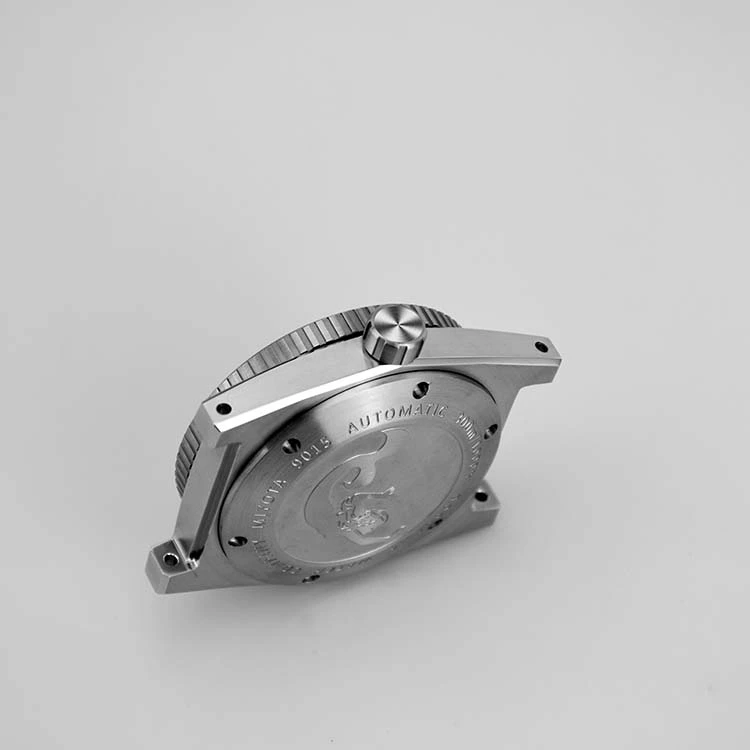 Stainless Steel Watch Case with Brushed & Sandblast Bezel