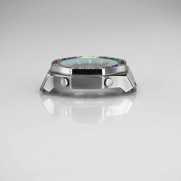 Stainless Steel Watch Case with Electronic Movement