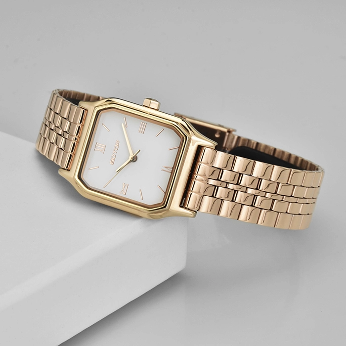 Flat Mineral Glass Watch for Woman