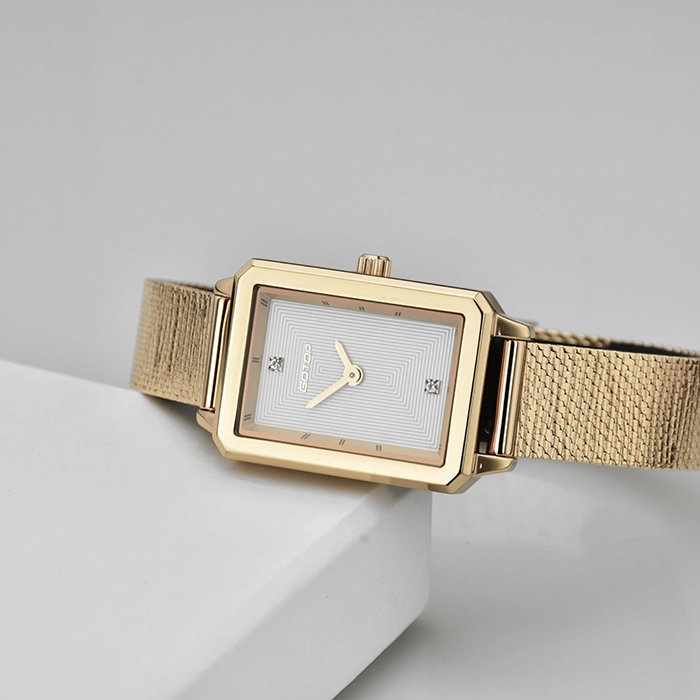 Facted M-Shape Hands Watch for Woman