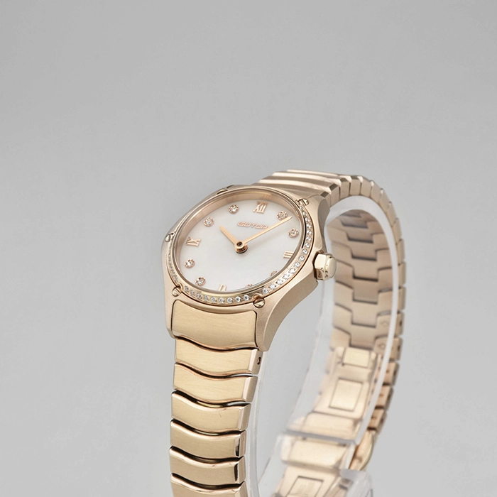 Hexagonal T-Tube Crown Watch for Woman