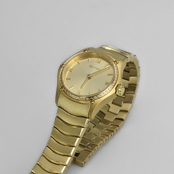 Hexagonal T-Tube Crown Watch for Woman