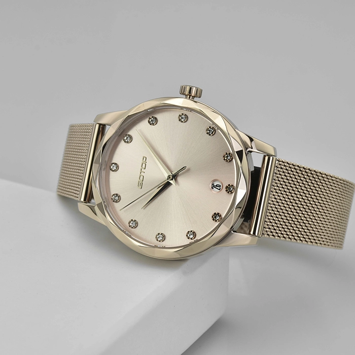 Sunray Dial Steel Watch for Woman