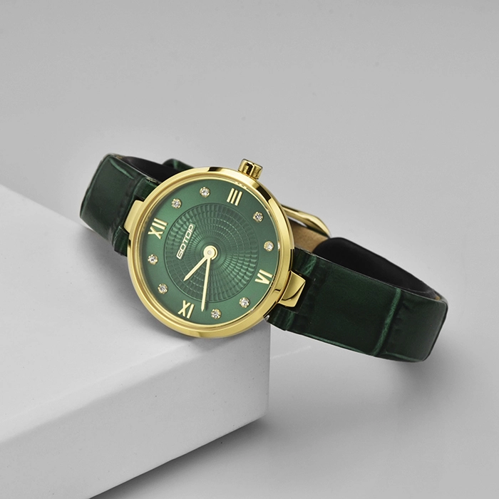 Italian Genuine Leather Strap Watch for Woman