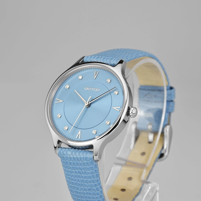 Middle Sunray Steel Case Watch for Woman