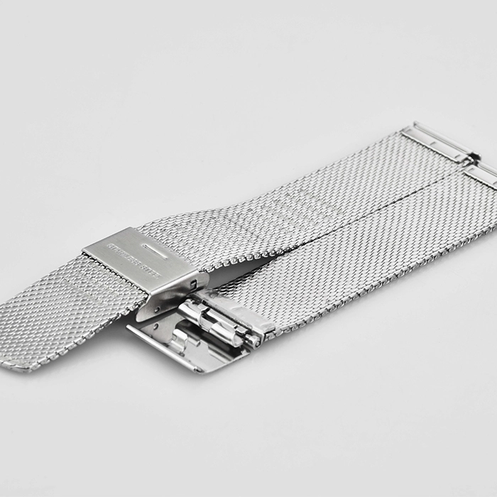 ws073 70 108mm silver stainless steel watch strap wholesale