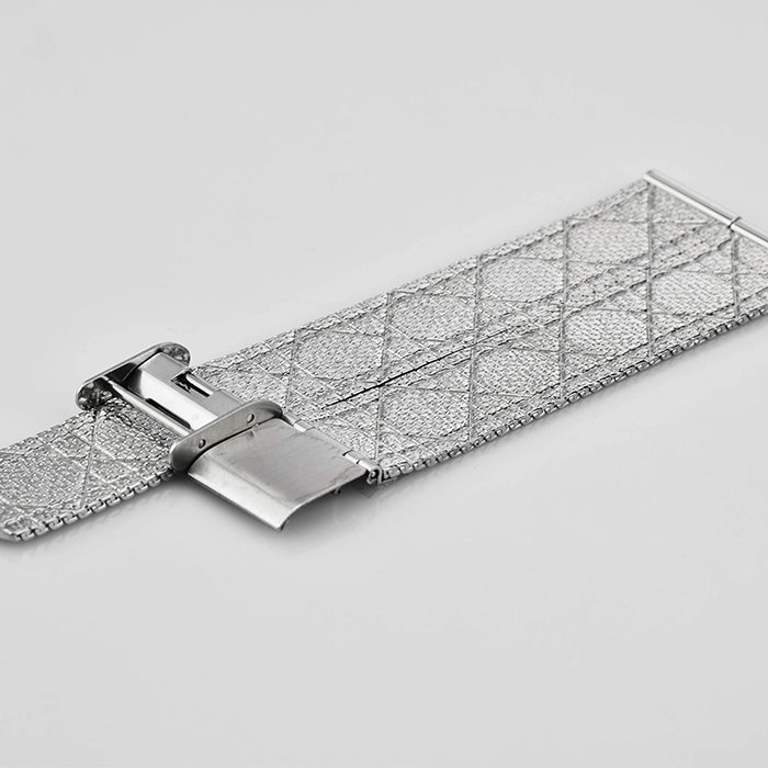 ws074 70 108mm silver stainless steel watchstrap supplier