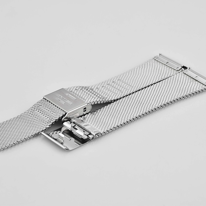 ws076 70 105mm silver stainless steel watch strap wholesale