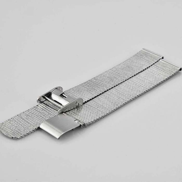 ws079 70 100mm silver stainless steel watch strap supplier