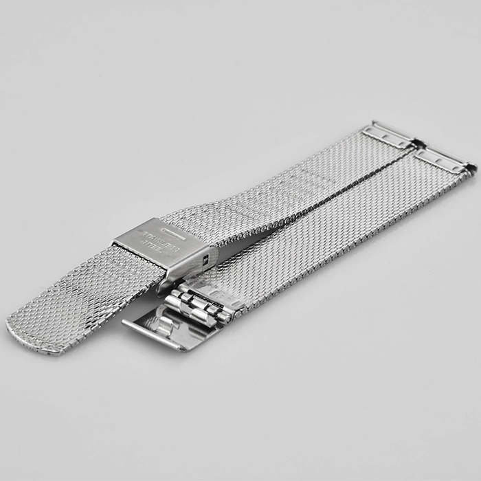 ws079 70 100mm silver stainless steel watch strap wholesale