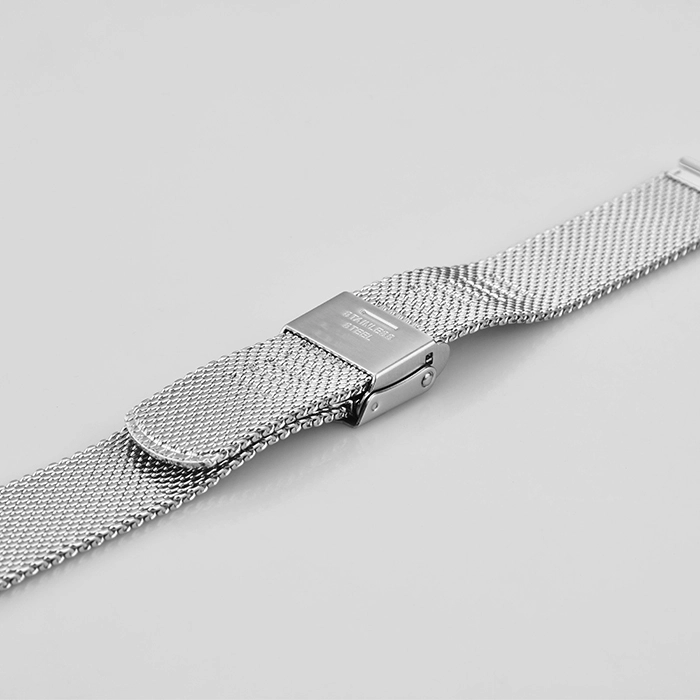 ws080 14mm 70 100mm silver stainless steel watch strap factory